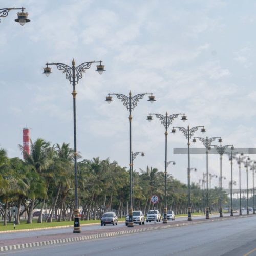 Beautiful roads of salalah filled with Naturistic scenes