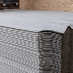 Row of Toxic Dangerous cancer risk Eternit Asbestos Cement R